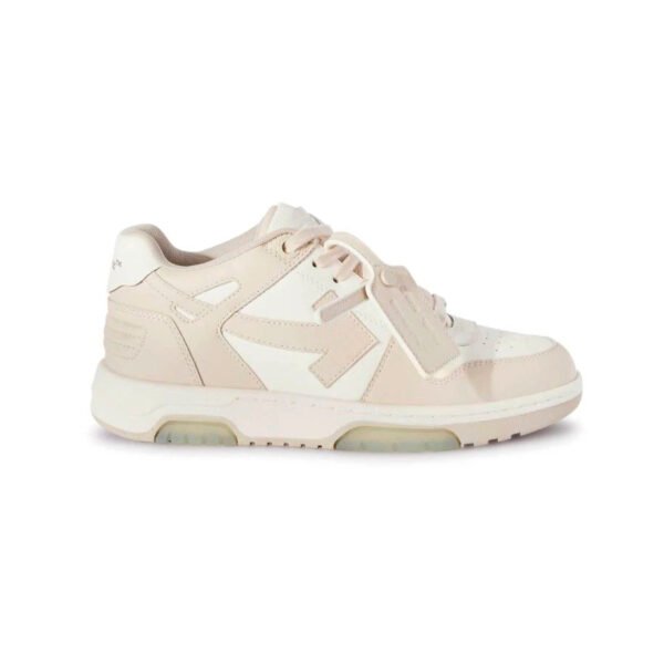 Arstore - Off-White Out Of Office Pelle Bianco Beige Unisex Sneakers