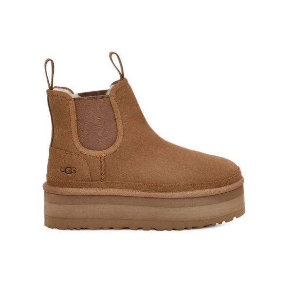 Arstore - UGG Stivaletto Neumel Platform Chelsea Scamosciato Cammello - Camel