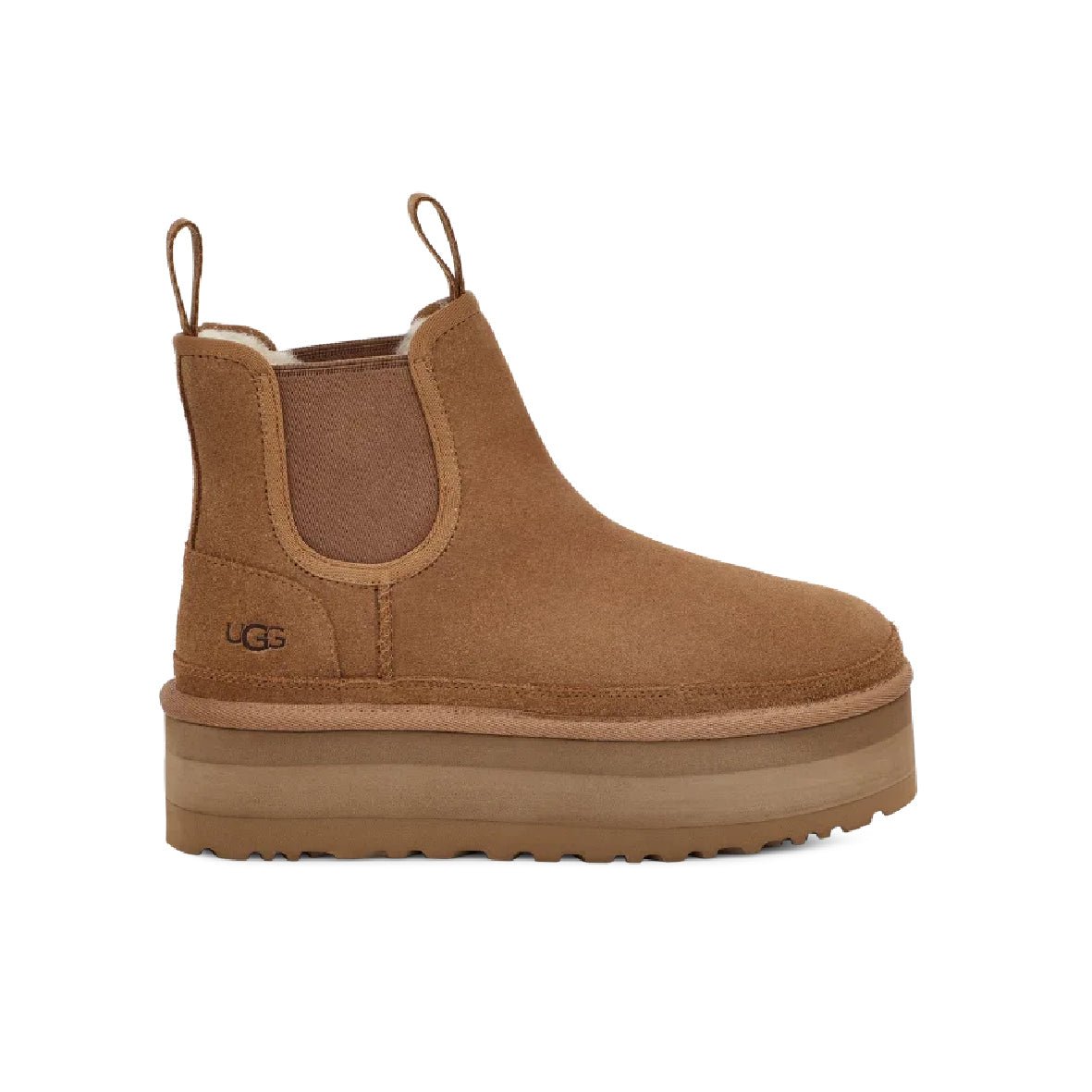 Arstore - UGG Stivaletto Neumel Platform Chelsea Scamosciato Cammello - Camel