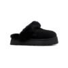 Arstore - UGG Disquette Platform Pantofola Nera in Pelle di Pecora - nero