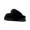 Arstore - UGG Disquette Platform Pantofola Nera in Pelle di Pecora - nero