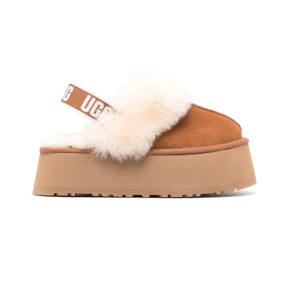 Arstore - UGG Funkette Ciabatta Platform Cammello Scamosciata Donna