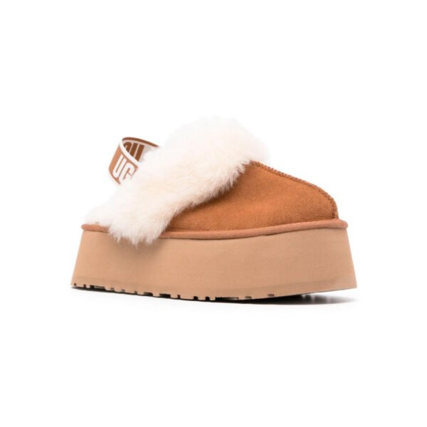 Arstore - UGG Funkette Ciabatta Platform Cammello Scamosciata Donna
