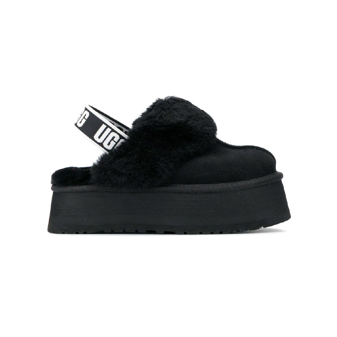 Arstore - Ugg Funkette Ciabatta Platform Nera da Donna - Black