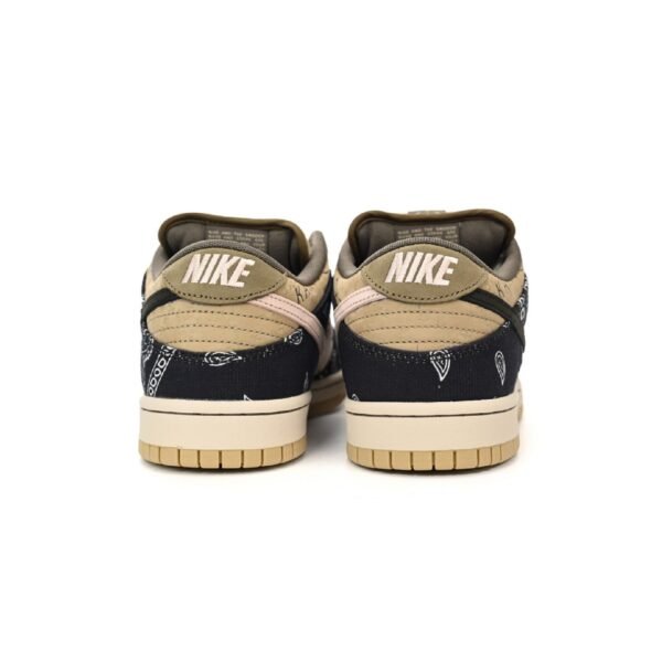 Arstore - Nike Dunk Low SB x Travis Scott Paisley Unisex Sneakers - Nero Scamosciato - Black