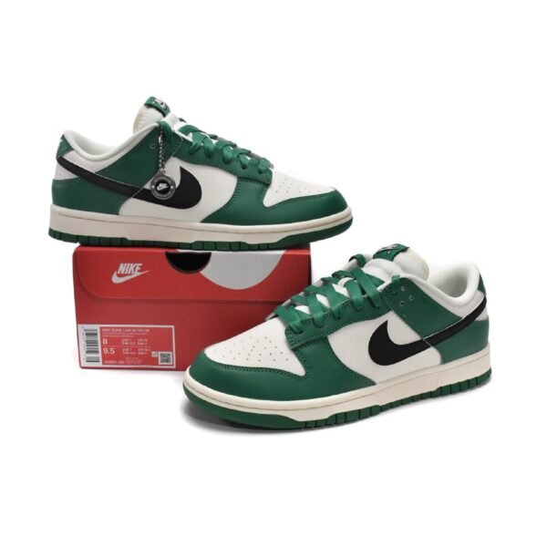 Arstore - Nike Dunk Low White Green Lottery Unisex Sneakers