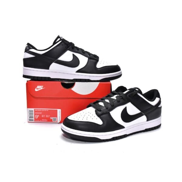 Arstore - Nike Dunk Low Retro Panda Bianco Nero Sneakers Unisex - Black