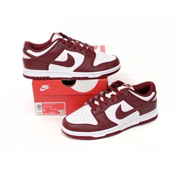 Arstore - Nike Dunk Low Team Red Unisex Sneakers - Rosso/Bianco