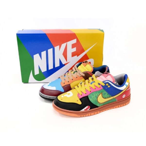 Arstore - Nike Dunk Low What the Super Mario Unisex Sneakers