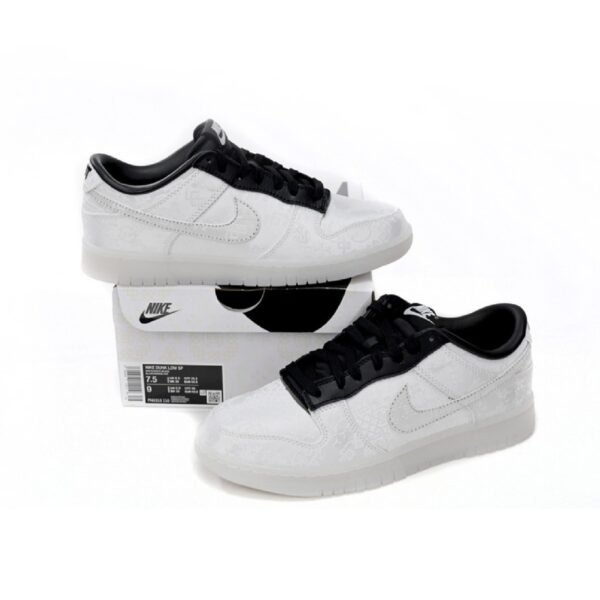 Arstore - Nike Dunk Low x CLOT x fragment Sneakers Unisex - Bianco Seta - White