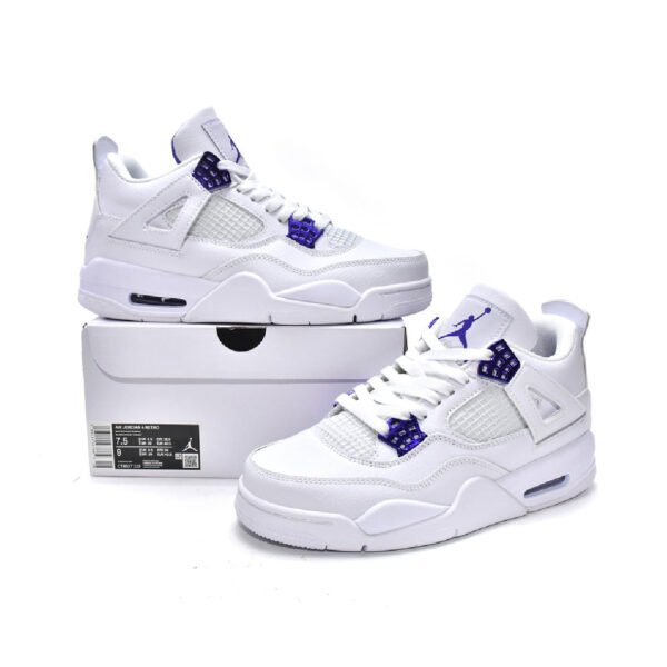 Arstore - Nike Air Jordan 4 Retro Metallic Purple Unisex Sneakers