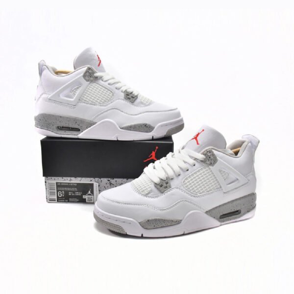 Arstore - Nike Air Jordan 4 White Oreo Sneakers Unisex - Bianco