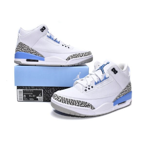 Arstore - Nike Air Jordan 3 Retro UNC Sneakers Unisex - Bianco/Blu - Blue