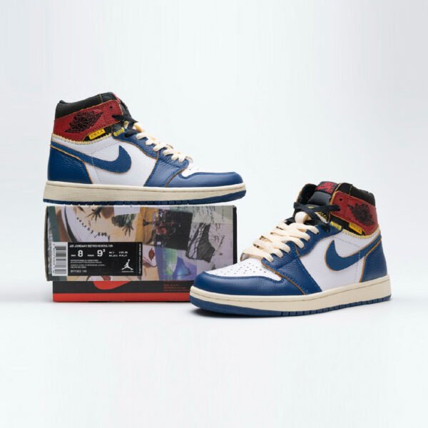 Arstore - Nike Air Jordan 1 Retro High Union Los Angeles Blue Toe Unisex Sneakers