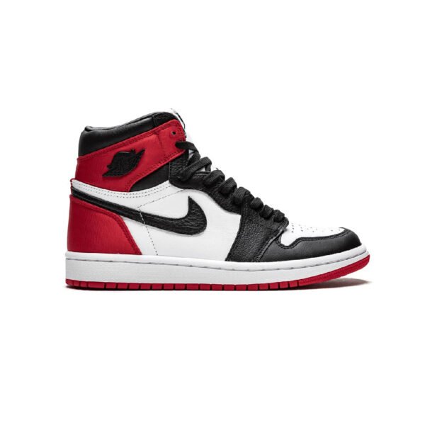 Arstore - Nike Air Jordan 1 Satin Black Toe Sneakers Unisex - Nero/Rosso