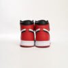 Arstore - Nike Air Jordan 1 Satin Black Toe Sneakers Unisex - Nero/Rosso