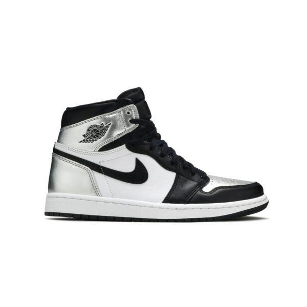 Arstore - Nike Air Jordan 1 High Silver Toe Argento Uomo/Donna Sneakers - Black