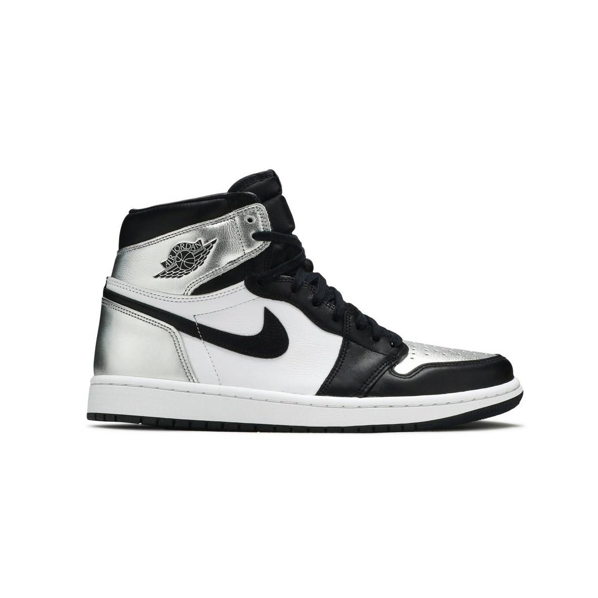 Arstore - Nike Air Jordan 1 High Silver Toe Argento Uomo/Donna Sneakers - Black