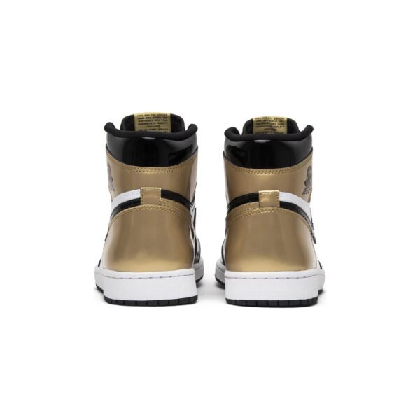 Arstore - Nike Air Jordan 1 High Gold Toe Unisex Sneakers - Nero/Oro/Bianco - White