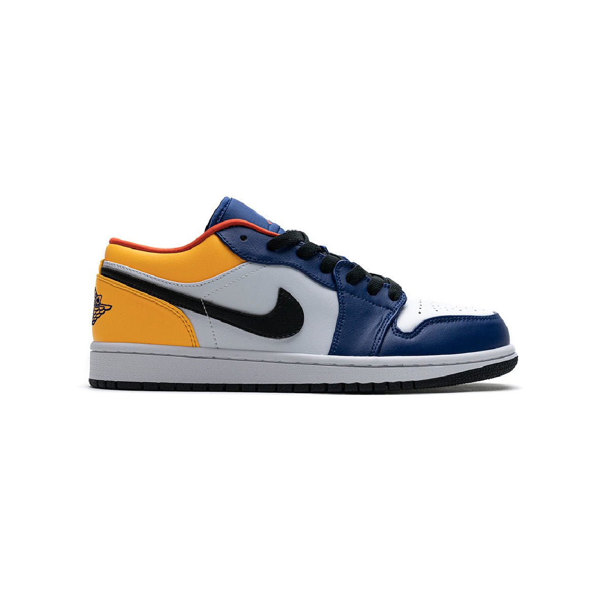 Arstore - Nike Air Jordan 1 Low Blu Giallo Arancione Unisex Sneakers - Red