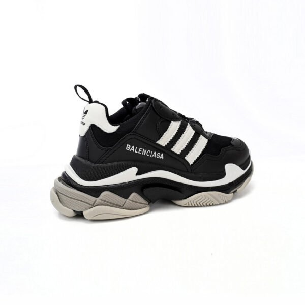 Arstore - Balenciaga x Adidas Triple S Nere Unisex Sneakers - Black