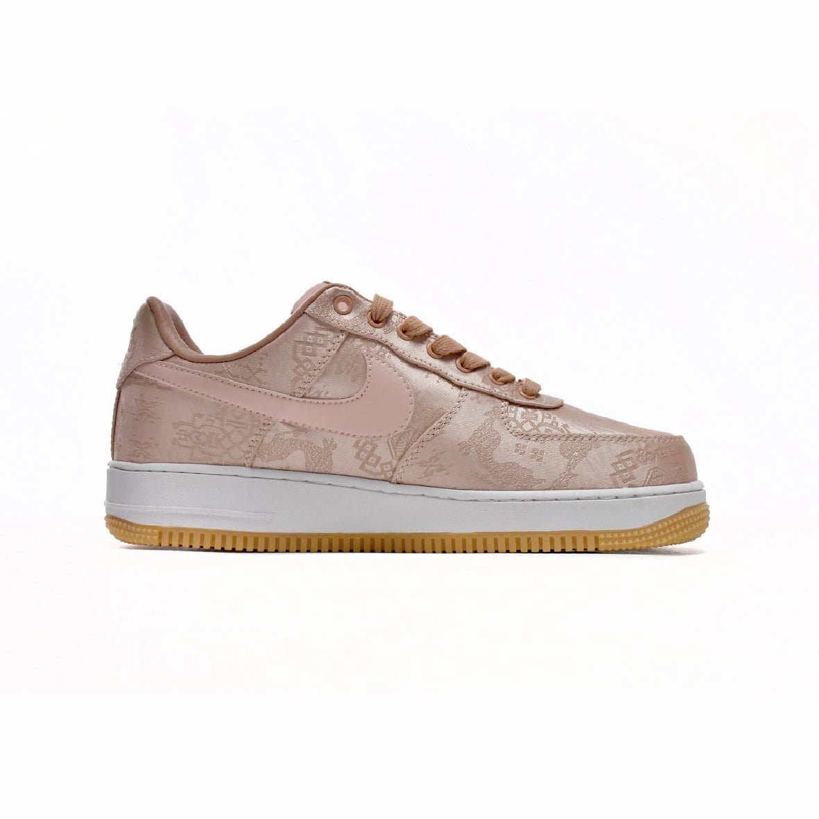 Arstore - Nike Air Force 1 Low x Clot Premium Seta Oro Rosa Unisex Sneakers - Gold