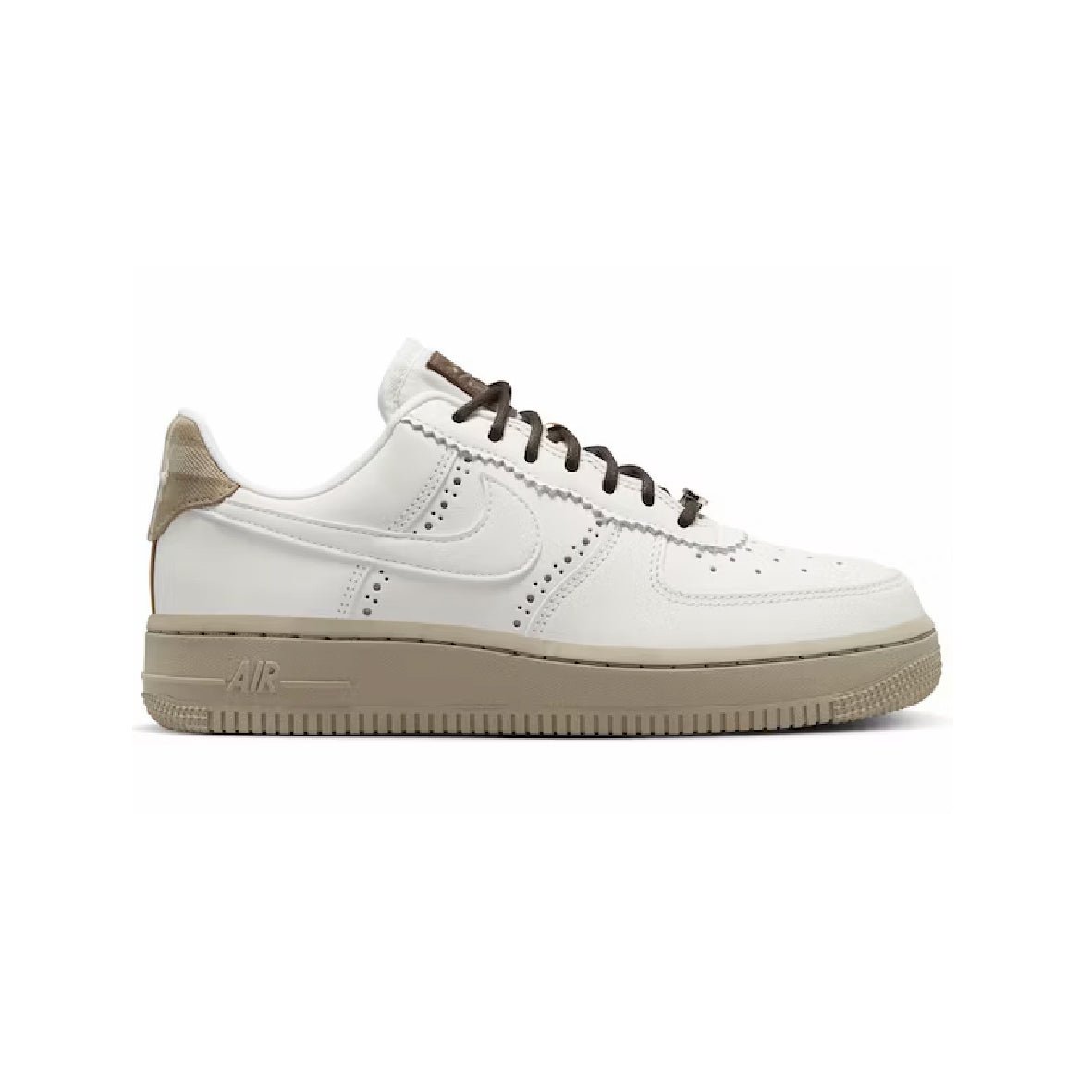 Arstore - Nike Air Force 1 Brogue e Faux Rosso Unisex Sneakers - Red