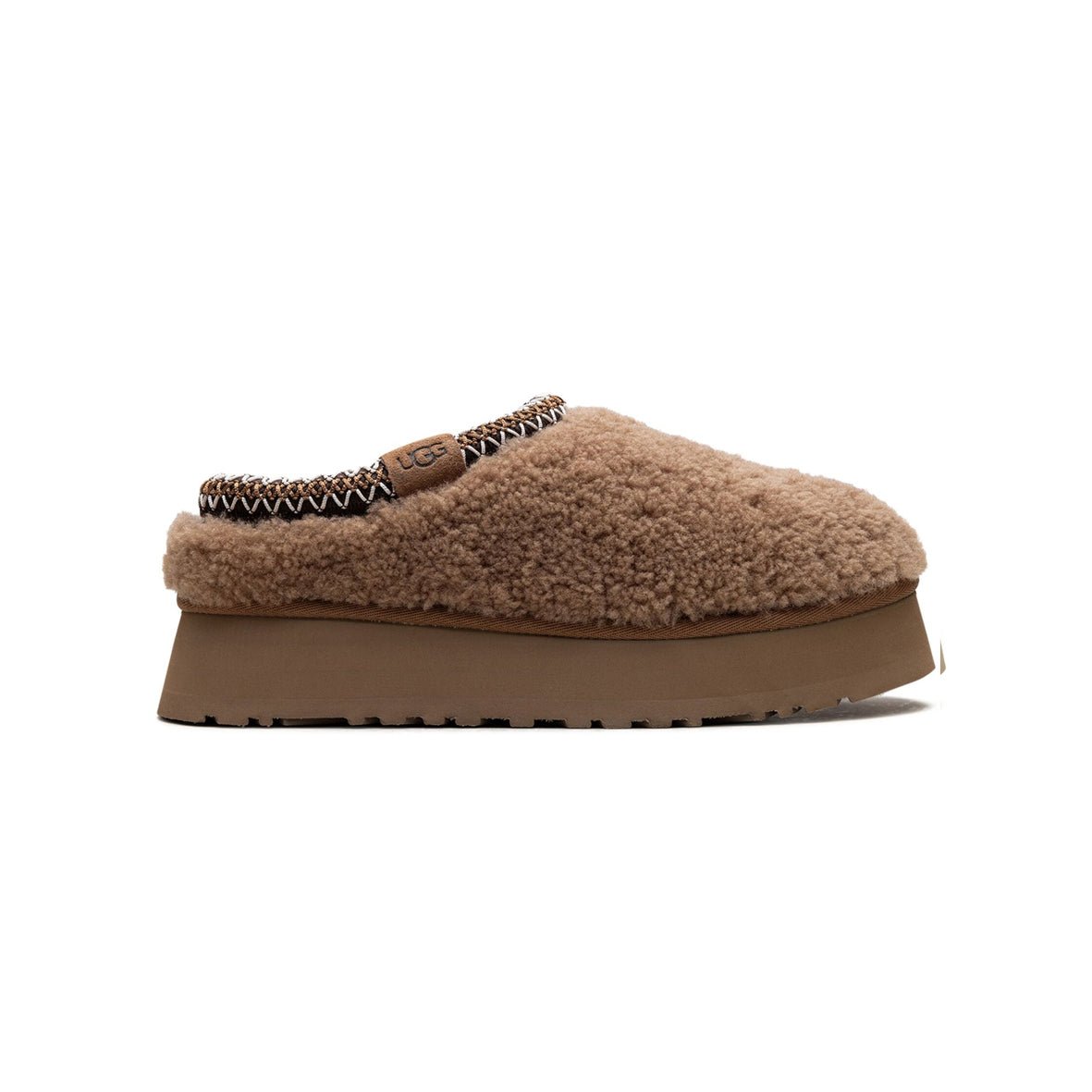 Arstore - UGG Tazz Maxicurly Ciabatta Platform Castagna Unisex - Chestnut