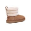 Arstore - UGG Classic Mini Fluff Quilted Boot Castagna Unisex Stivali - Brown