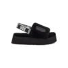 Arstore - UGG Ciabatte Disco Slide Nere in Pelliccia Sintetica Unisex - Black