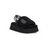Arstore - UGG Ciabatte Disco Slide Nere in Pelliccia Sintetica Unisex - Black
