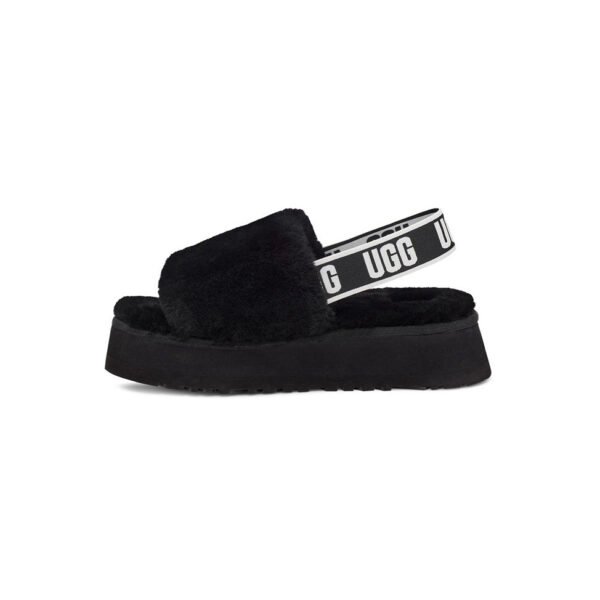 Arstore - UGG Ciabatte Disco Slide Nere in Pelliccia Sintetica Unisex - Black