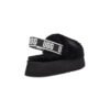 Arstore - UGG Ciabatte Disco Slide Nere in Pelliccia Sintetica Unisex - Black