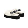Arstore - UGG Ciabatta Disco Slide Pelliccia Bianca e Nera - Black